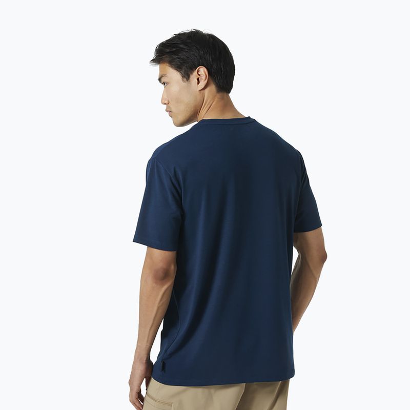 Helly Hansen Skog Recycled Graphic tricou de trekking pentru bărbați albastru marin 63083_584 2