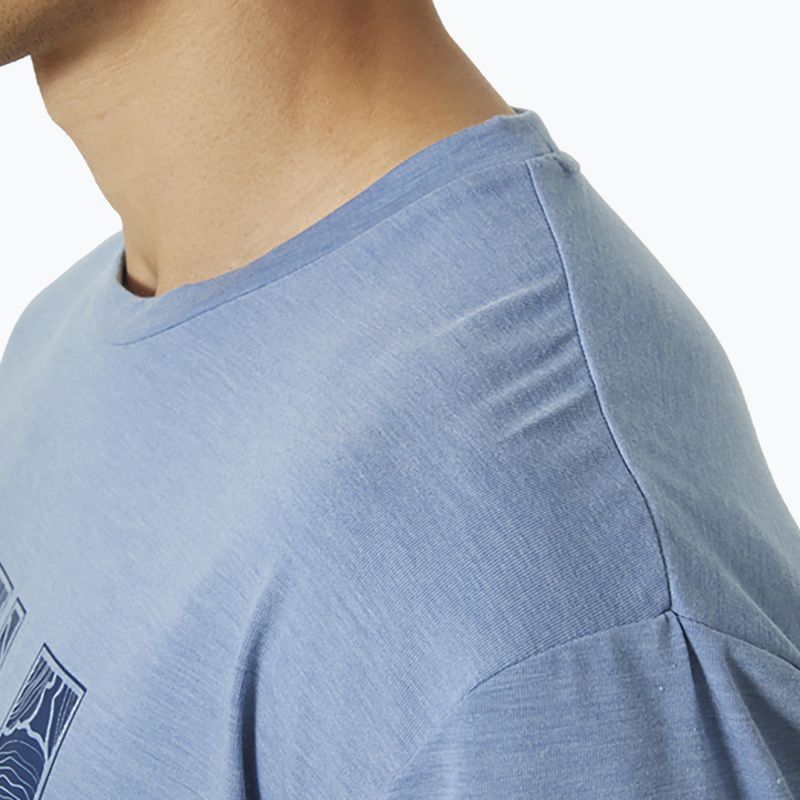 Helly Hansen Skog Recycled Graphic tricou de trekking pentru bărbați albastru 63082_636