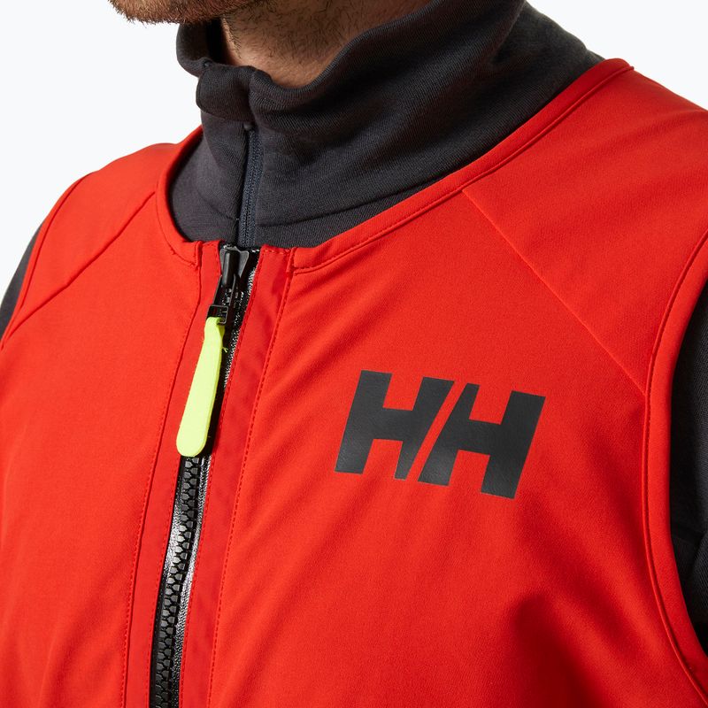 Pantaloni bărbătești de navigație Helly Hansen Aegir Race Salopette 2.0 alert red 3