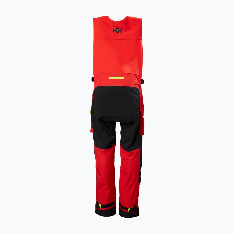 Pantaloni bărbătești de navigație Helly Hansen Aegir Race Salopette 2.0 alert red 8