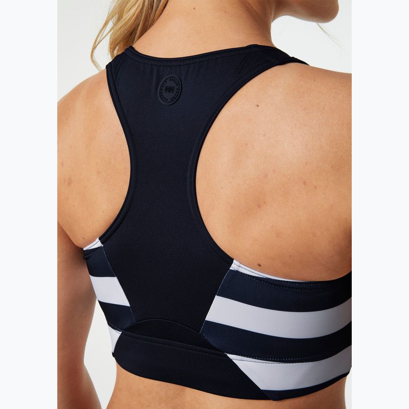 Partea de sus a costumului de baie Helly Hansen HP Cropped Top navy stripe 6