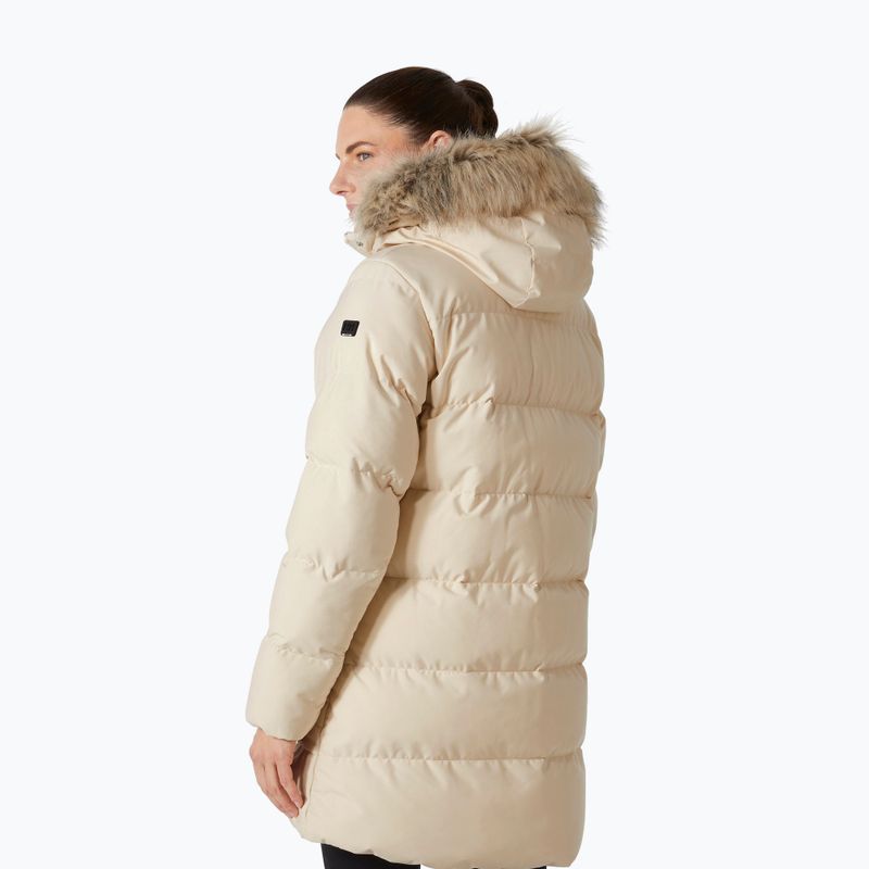 Blossom Puffy Parka pentru femei, jachetă de puf crem în jos 2