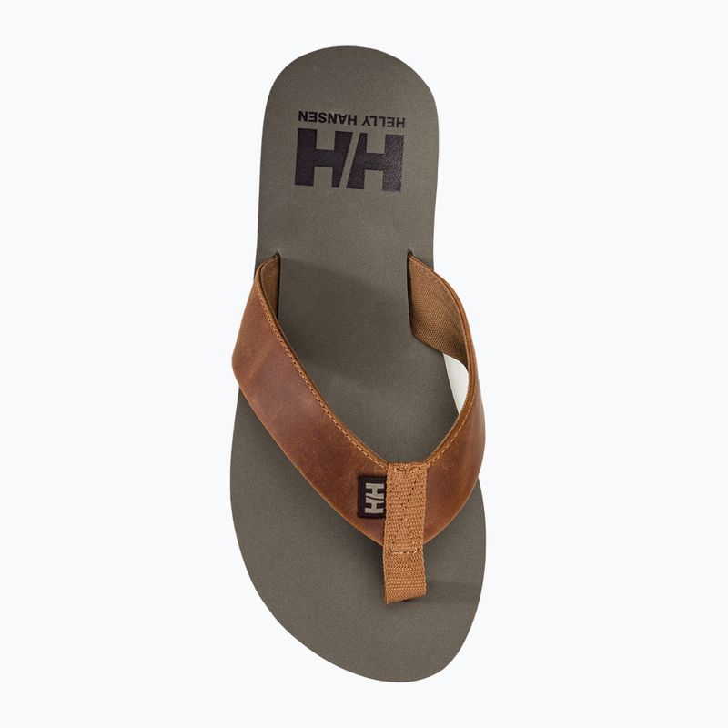Papuci pentru bărbați Helly Hansen Seasand 2 Leather Sandals honey wheat 5