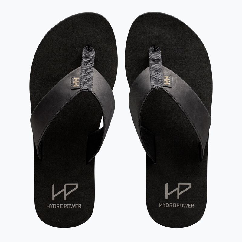 Papuci pentru bărbați Helly Hansen Seasand 2 Leather Sandals black / fallen rock 5