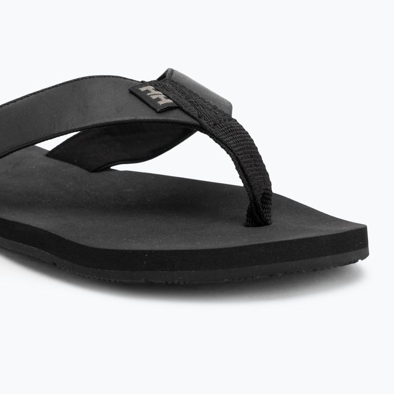 Papuci pentru bărbați Helly Hansen Seasand 2 Leather Sandals black / fallen rock 7