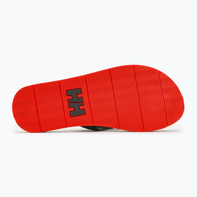 Papuci pentru bărbați Helly Hansen Logo Sandals 2 ebony/cherry tomato 4