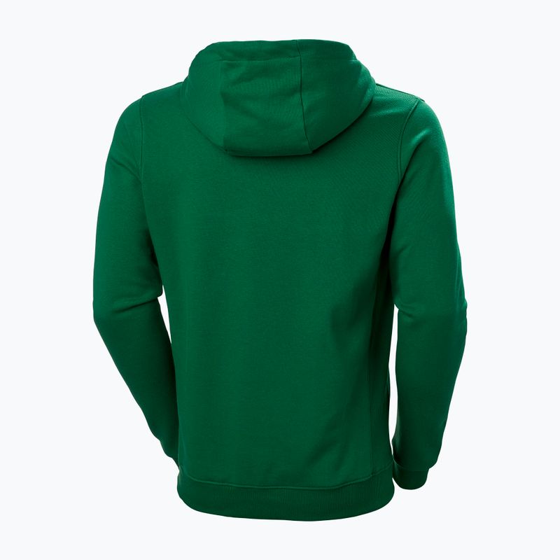 Tricou de trekking pentru bărbați Helly Hansen F2F F2F Hoodie din bumbac organic malachite 5