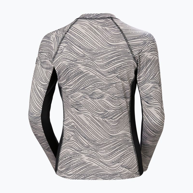 Longsleeve de înot pentru femei Helly Hansen Waterwear Rashguard pink cloud wave 7