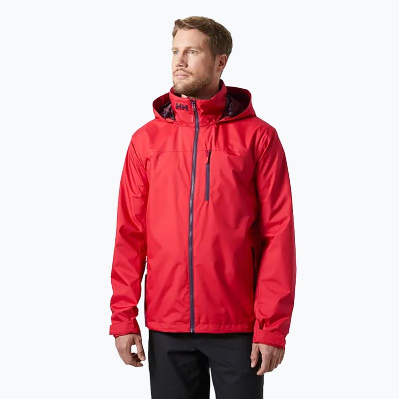 Geacă de navigație pentru bărbați Helly Hansen Crew Hooded 2.0 red