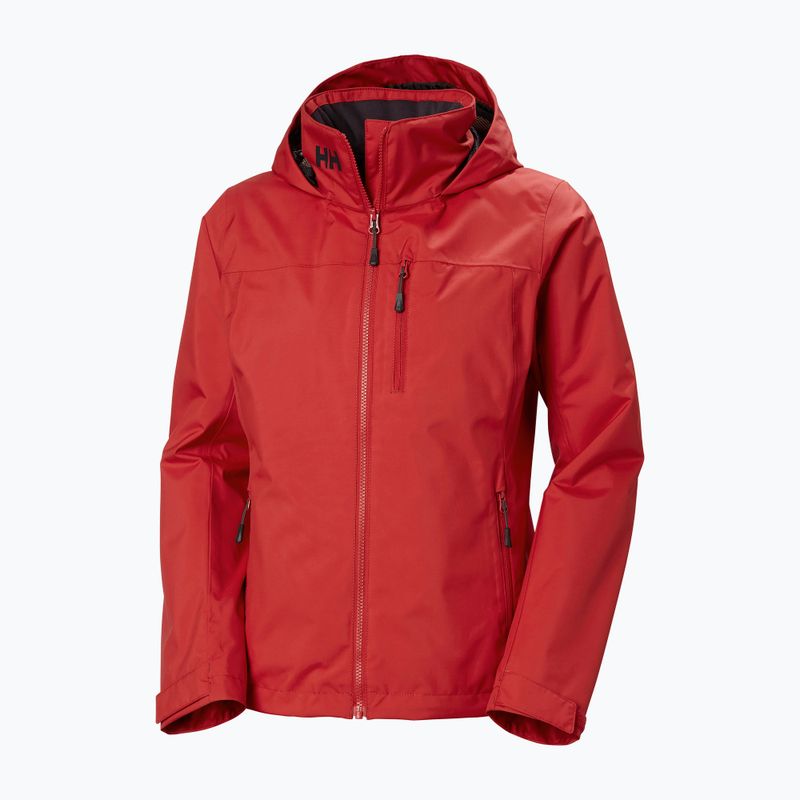 Geacă de navigație pentru femei Helly Hansen Crew Hooded Midlayer 2.0 red