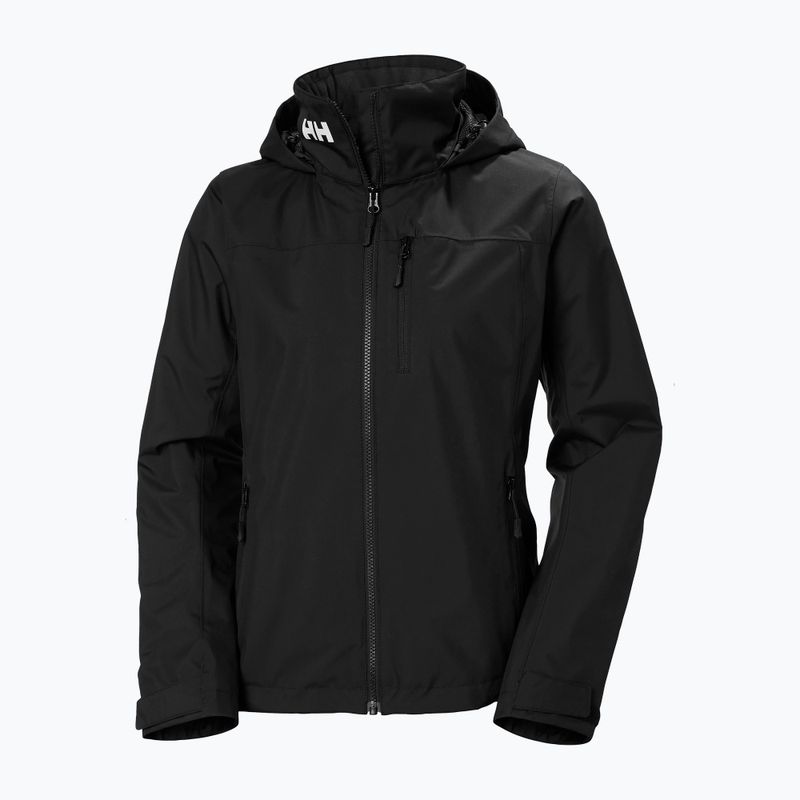 Geacă de navigație pentru femei Helly Hansen Crew Hooded Midlayer 2.0 black
