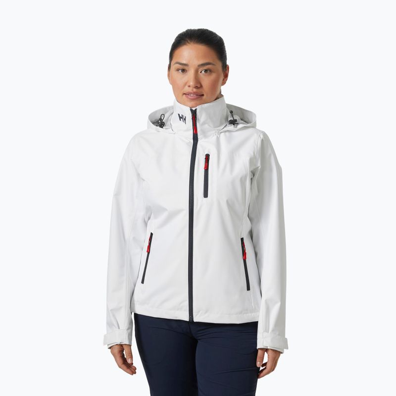 Geacă de navigație pentru femei Helly Hansen Crew Hooded 2.0 white