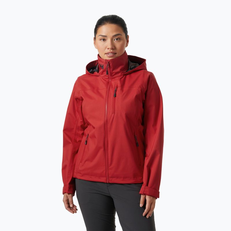 Geacă de navigație pentru femei Helly Hansen Crew Hooded 2.0 red