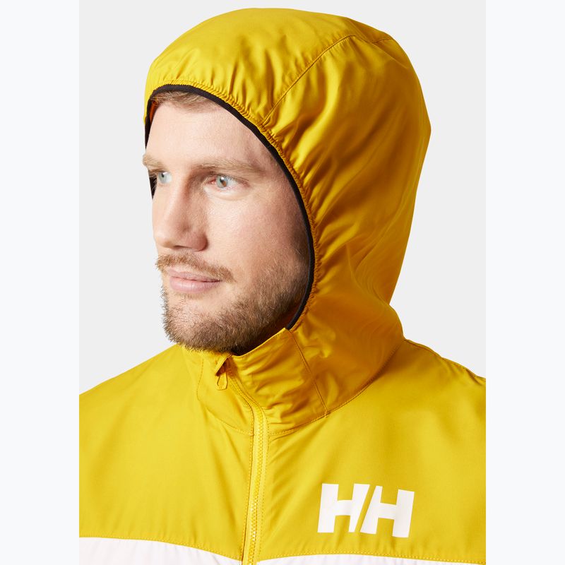 Jachetă de navigație pentru bărbați Helly Hansen Salt Striped Windbreaker gold rush 3