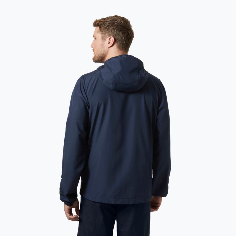 Jachetă de navigație pentru bărbați Helly Hansen Salt Striped Windbreaker navy 2
