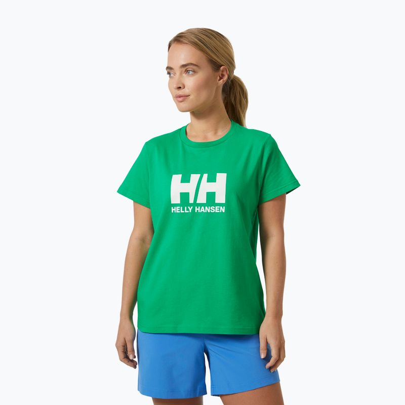 Tricou pentru femei Helly Hansen Logo 2.0 bright green