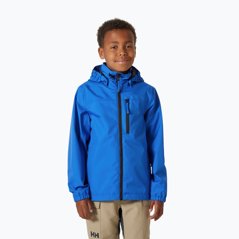 Geacă de navigație pentru copii Helly Hansen Crew Hooded JR cobalt 2.0