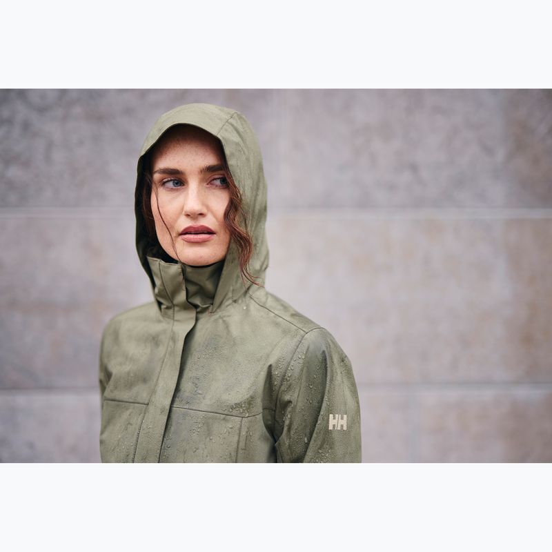 Palton de ploaie pentru femei Helly Hansen Aden Long Coat lav green 9