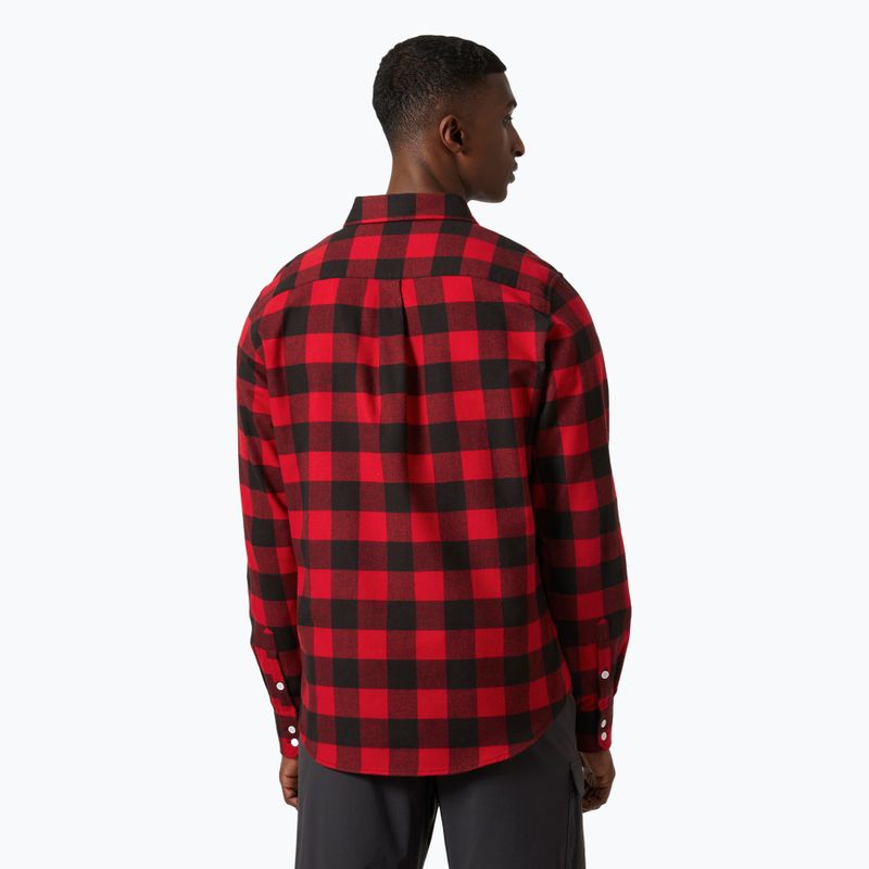 Cămașă pentru bărbați Helly Hansen Lokka Organic Flannel red buffalo check 2