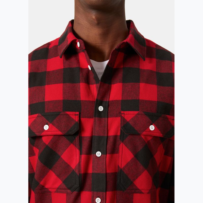 Cămașă pentru bărbați Helly Hansen Lokka Organic Flannel red buffalo check 3