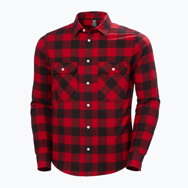 Cămașă pentru bărbați Helly Hansen Lokka Organic Flannel red buffalo check 5