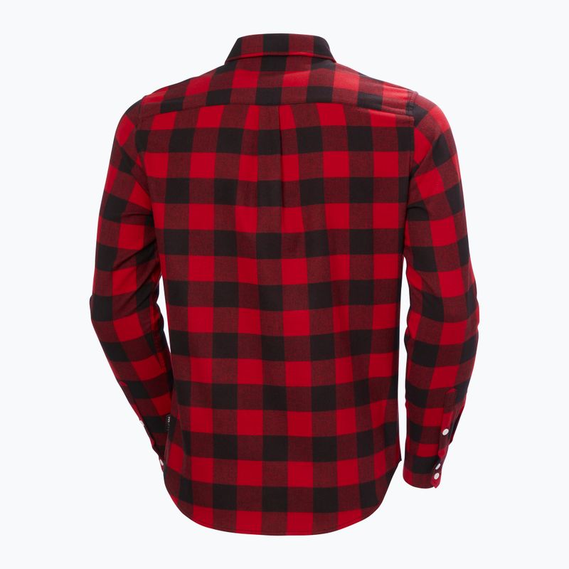 Cămașă pentru bărbați Helly Hansen Lokka Organic Flannel red buffalo check 6