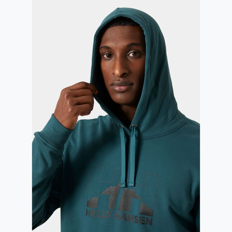 Bluză pentru bărbați Helly Hansen Nord Graphic Pull Over Hoodie dark creek 3