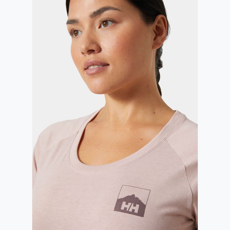 Tricou pentru femei Helly Hansen Nord Graphic Drop pink cloud 3