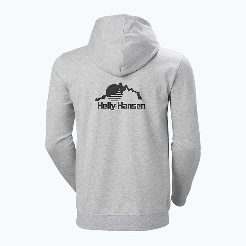 Bluză pentru bărbați Helly Hansen Nord Graphic Pull Over Hoodie grey melange 2 2