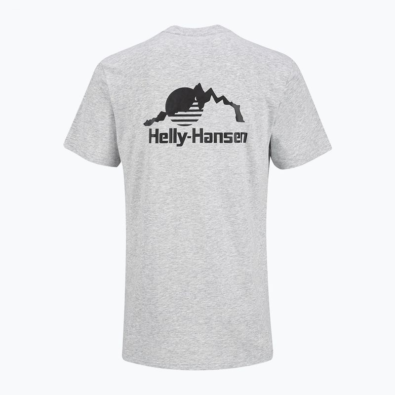 Tricou pentru bărbați Helly Hansen Nord Graphic grey melang 2