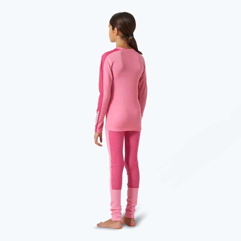 Helly Hansen JR Lifa Merino Midweight zahăr roz set de lenjerie termică pentru copii 2