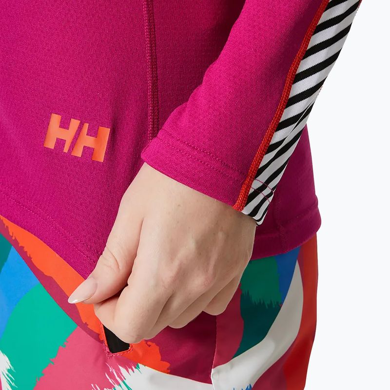 Bluză termică damă Helly Hansen Lifa Active Stripe Crew magenta 2.0 3