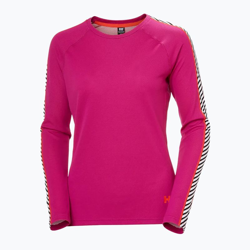 Bluză termică damă Helly Hansen Lifa Active Stripe Crew magenta 2.0 4
