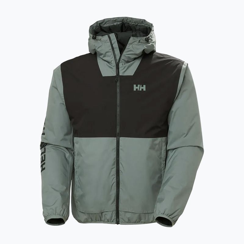 Geacă de ploaie pentru bărbați Helly Hansen Ervik Ins Rain grey cactus 5