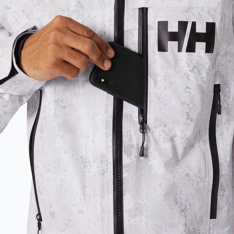 Costum de schi pentru bărbați Helly Hansen Chugach Infinity Printed grey fog snow camo aop 5