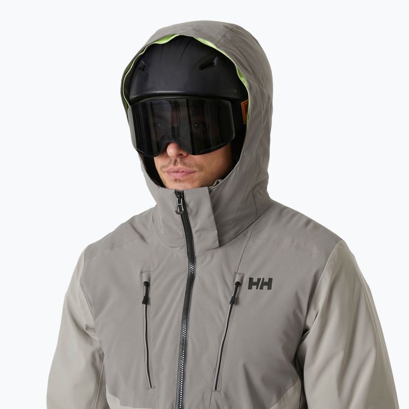 Geacă de schi pentru bărbați Helly Hansen Alpha 4.0 concrete 3