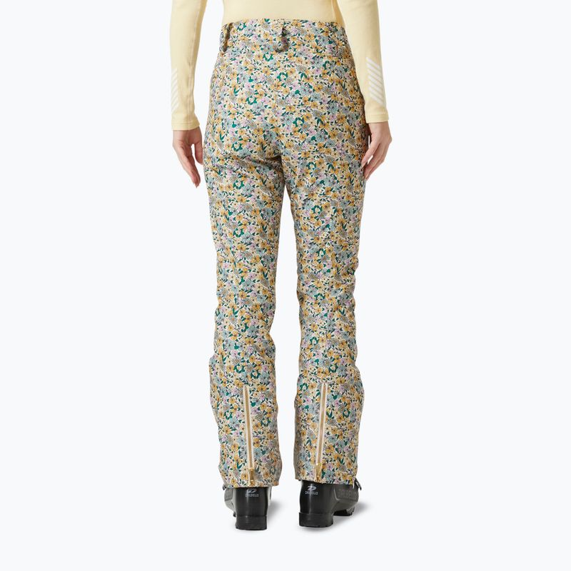 Pantaloni de schi pentru femei Helly Hansen St. Moritz Insulated 2.0 sand floral aop 2
