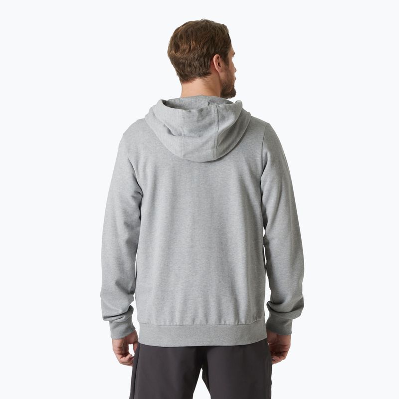 Bluză pentru bărbați  Helly Hansen HH Logo Full Zip Hoodie 2.0 grey/ melange 2