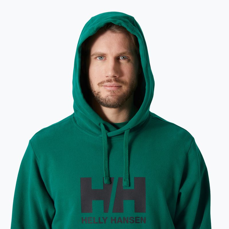 Bluză pentru bărbați  Helly Hansen HH Logo Hoodie 2.0 emerald 3