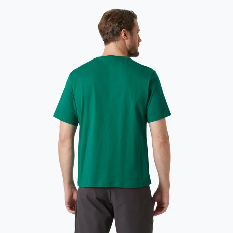 Tricou pentru bărbați Helly Hansen Logo 2.0 emerald 2