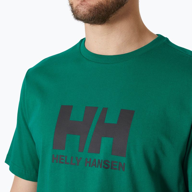 Tricou pentru bărbați Helly Hansen Logo 2.0 emerald 3