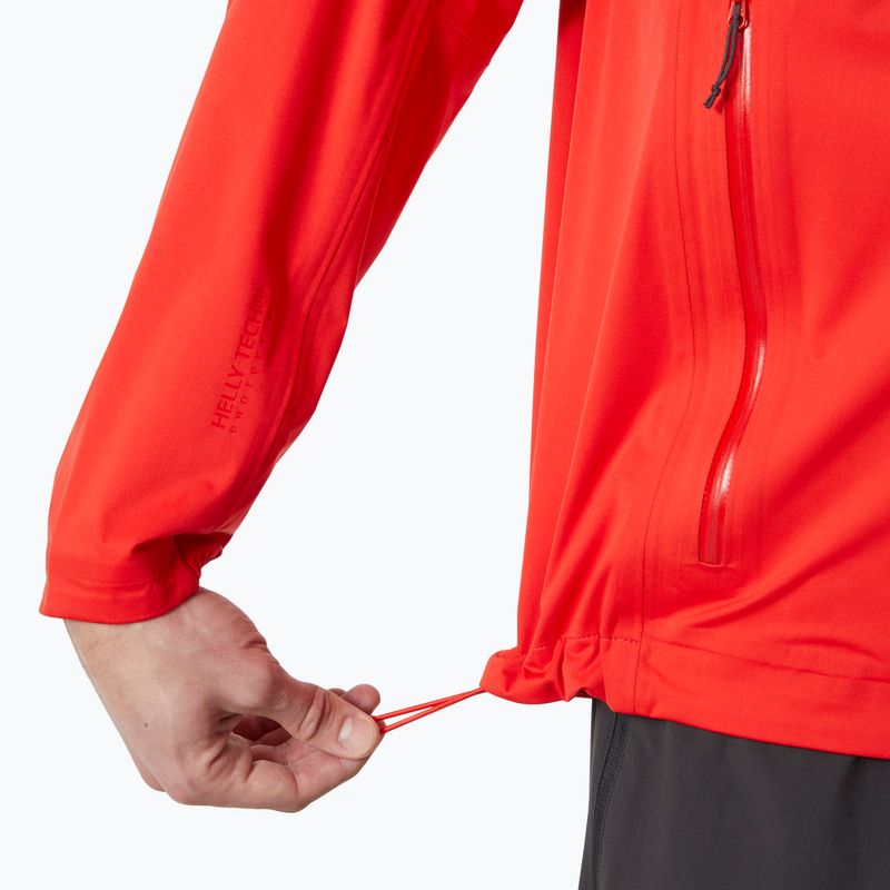 Helly Hansen Momentum 3L Stretch alertă pentru bărbați jachetă de ploaie roșie 4