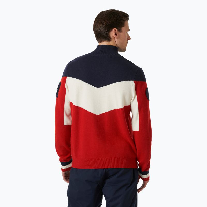 Bluză de schi pentru bărbați Helly Hansen Apres Knitted Sweater red 2