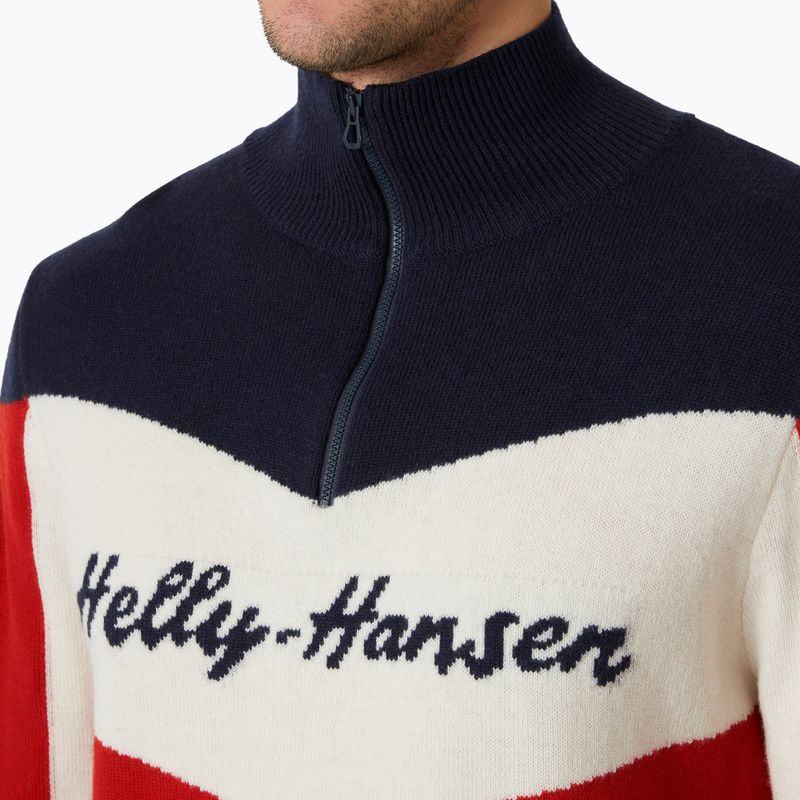 Bluză de schi pentru bărbați Helly Hansen Apres Knitted Sweater red 3