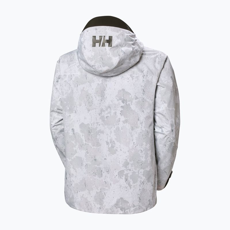 Geacă de schi pentru bărbați Helly Hansen Ullr D Shell Graphic grey fog snow camo aop 11