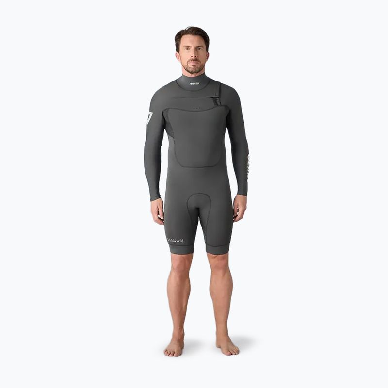 Costum de înot pentru bărbați Musto Flexlite Dynamic 3/2 mm Shorty dark grey 4