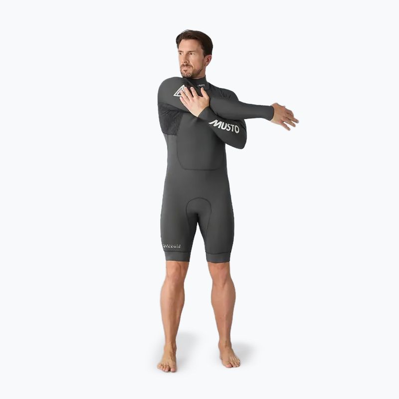 Costum de înot pentru bărbați Musto Flexlite Dynamic 3/2 mm Shorty dark grey 6