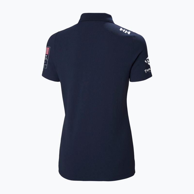 Tricou polo pentru femei Helly Hansen Crew Tech Polo navy 2