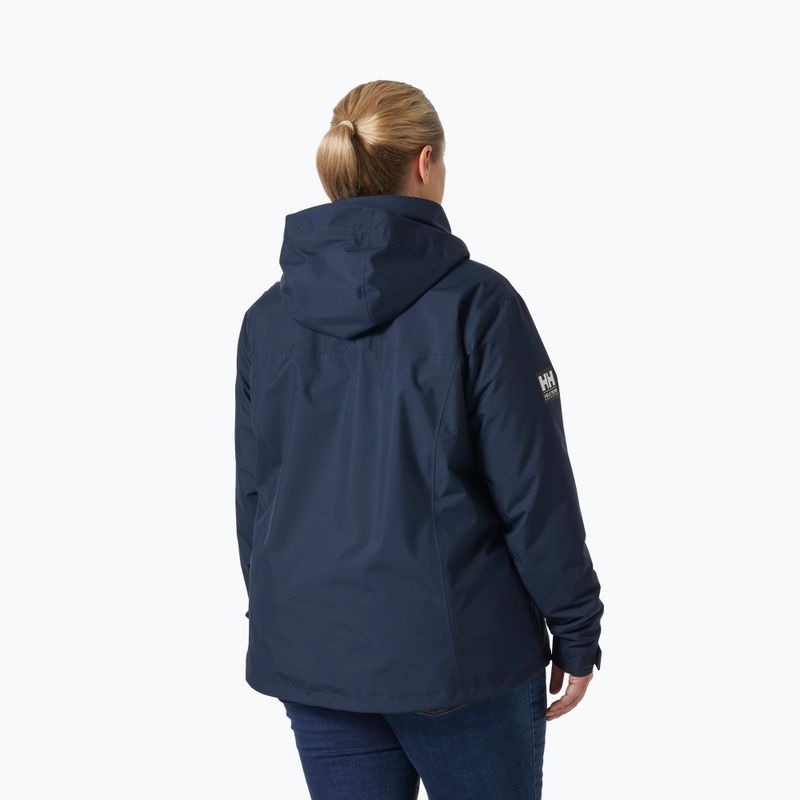 Geacă de navigație pentru femei Helly Hansen Crew Hooded Midlayer Plus 2.0 navy 2