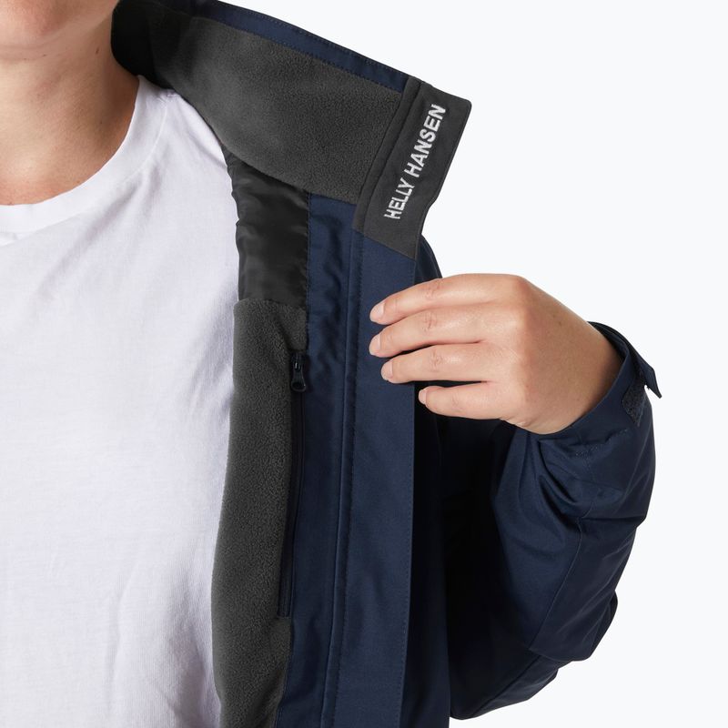 Geacă de navigație pentru femei Helly Hansen Crew Hooded Midlayer Plus 2.0 navy 8